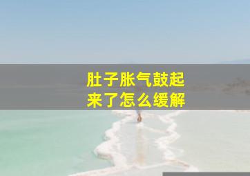 肚子胀气鼓起来了怎么缓解