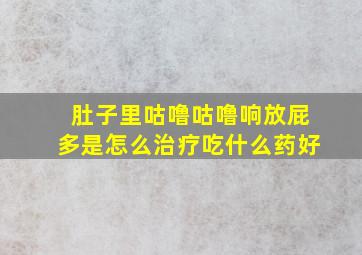 肚子里咕噜咕噜响放屁多是怎么治疗吃什么药好