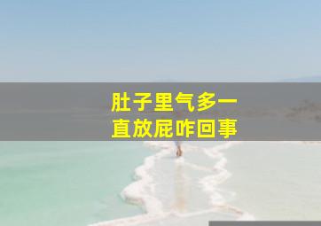 肚子里气多一直放屁咋回事