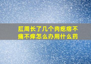 肛周长了几个肉疙瘩不痛不痒怎么办用什么药