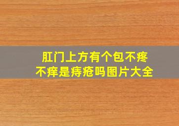 肛门上方有个包不疼不痒是痔疮吗图片大全