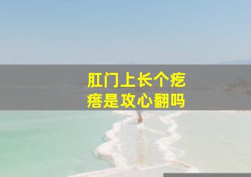 肛门上长个疙瘩是攻心翻吗