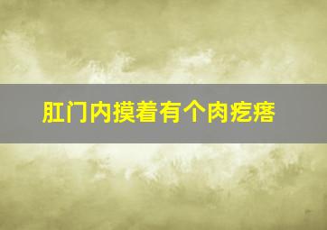 肛门内摸着有个肉疙瘩