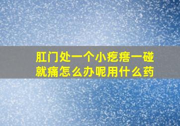 肛门处一个小疙瘩一碰就痛怎么办呢用什么药