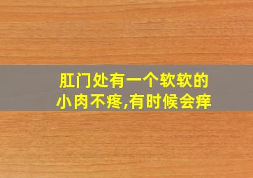 肛门处有一个软软的小肉不疼,有时候会痒