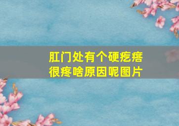 肛门处有个硬疙瘩很疼啥原因呢图片