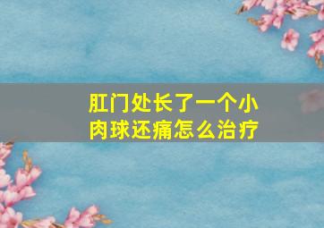 肛门处长了一个小肉球还痛怎么治疗