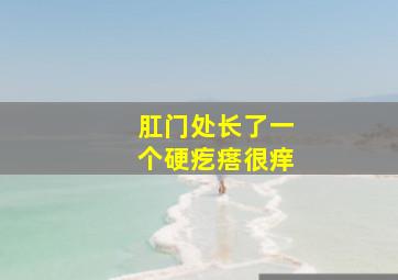 肛门处长了一个硬疙瘩很痒