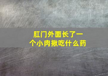 肛门外面长了一个小肉揪吃什么药