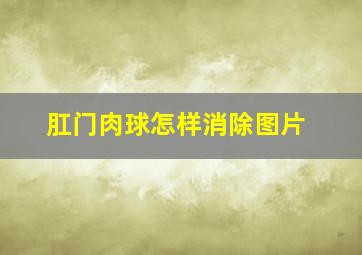 肛门肉球怎样消除图片