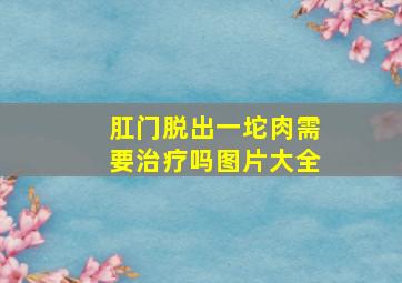 肛门脱出一坨肉需要治疗吗图片大全