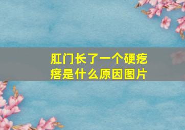 肛门长了一个硬疙瘩是什么原因图片