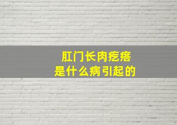 肛门长肉疙瘩是什么病引起的