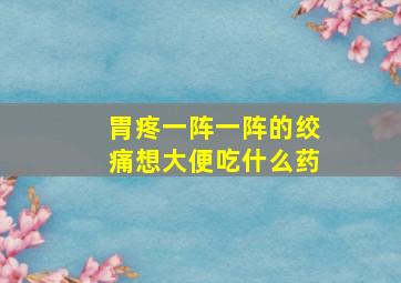 胃疼一阵一阵的绞痛想大便吃什么药