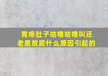 胃疼肚子咕噜咕噜叫还老是放屁什么原因引起的