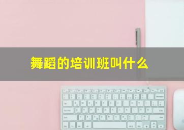 舞蹈的培训班叫什么