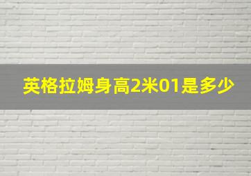 英格拉姆身高2米01是多少