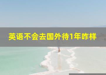 英语不会去国外待1年咋样