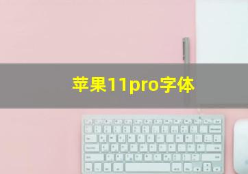 苹果11pro字体