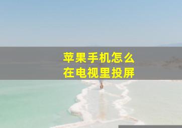 苹果手机怎么在电视里投屏