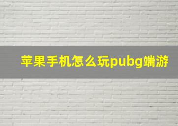 苹果手机怎么玩pubg端游