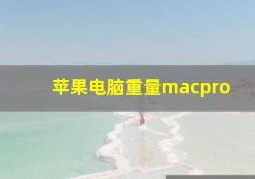 苹果电脑重量macpro