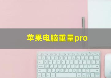 苹果电脑重量pro