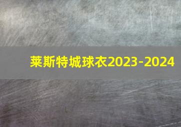 莱斯特城球衣2023-2024