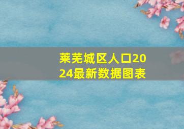 莱芜城区人口2024最新数据图表