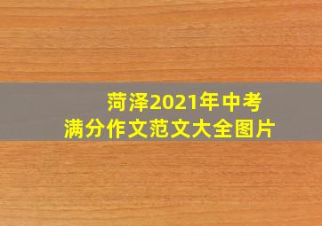 菏泽2021年中考满分作文范文大全图片