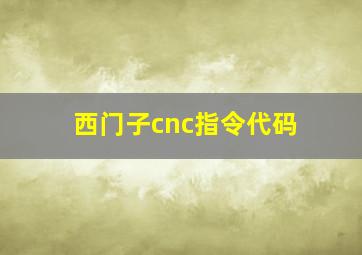 西门子cnc指令代码