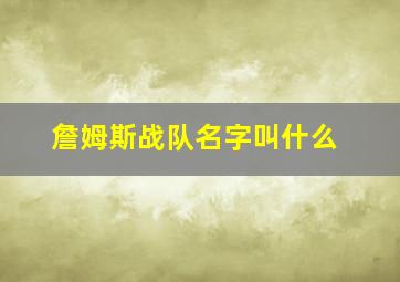 詹姆斯战队名字叫什么