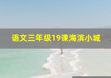 语文三年级19课海滨小城