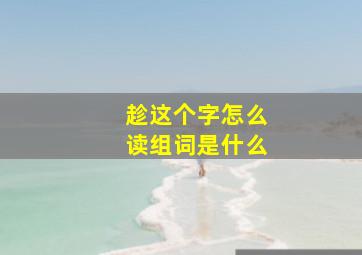 趁这个字怎么读组词是什么