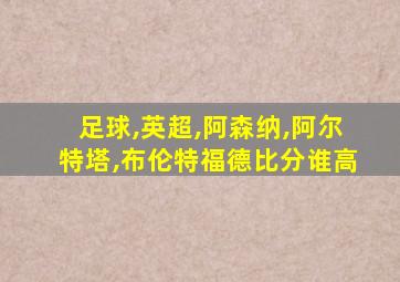 足球,英超,阿森纳,阿尔特塔,布伦特福德比分谁高