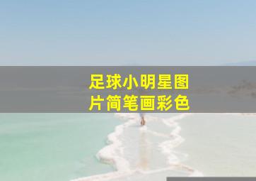 足球小明星图片简笔画彩色