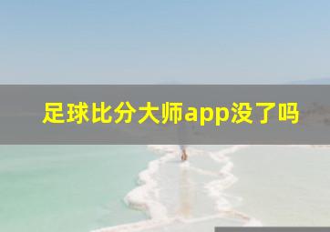 足球比分大师app没了吗