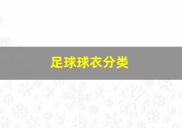 足球球衣分类