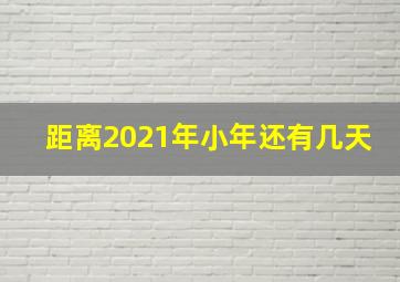 距离2021年小年还有几天