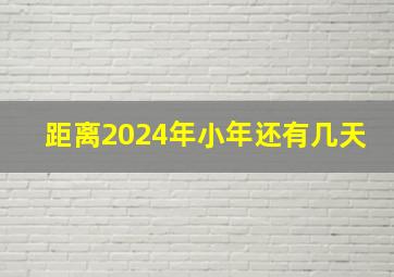 距离2024年小年还有几天