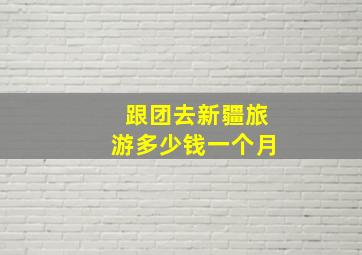 跟团去新疆旅游多少钱一个月