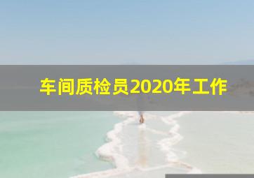 车间质检员2020年工作