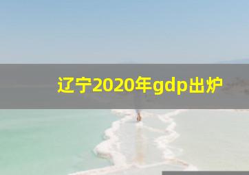 辽宁2020年gdp出炉