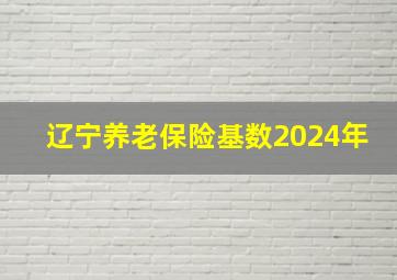 辽宁养老保险基数2024年