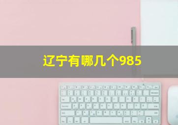 辽宁有哪几个985