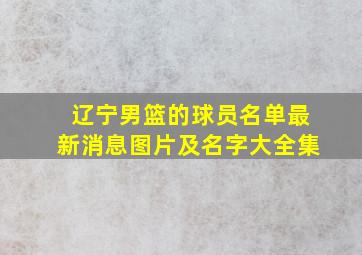 辽宁男篮的球员名单最新消息图片及名字大全集