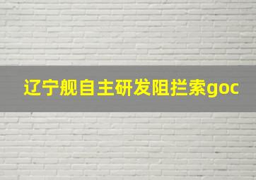 辽宁舰自主研发阻拦索goc