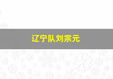 辽宁队刘宗元