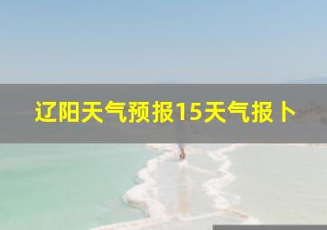 辽阳天气预报15天气报卜