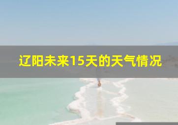 辽阳未来15天的天气情况